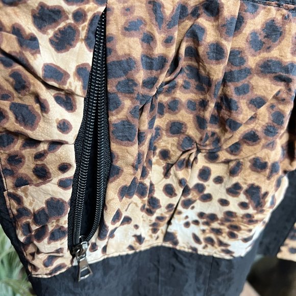 📌Jean Marc Philippe Marvelous Plus Size Two Way Zipper Animal Print Jacket - Picture 6 of 16